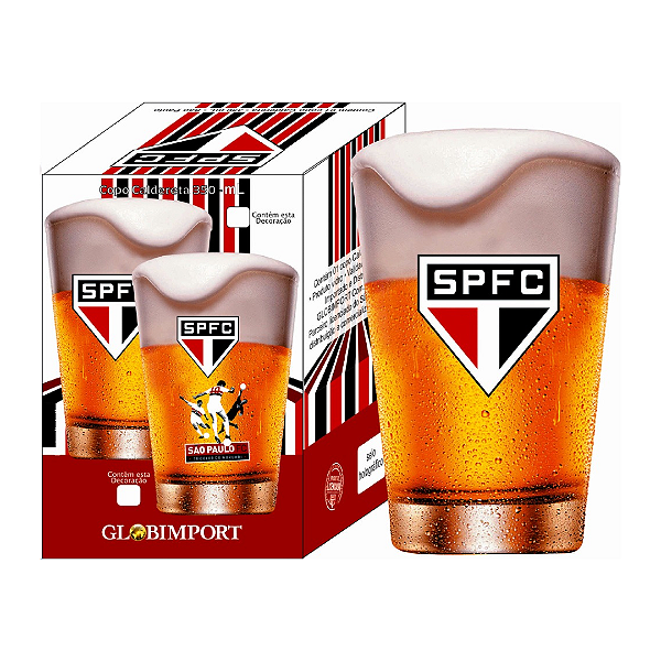 Copo São Paulo Caldereta cerveja multiuso time 350ml