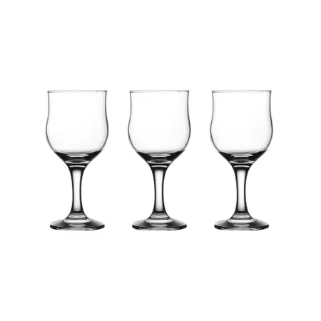 Jogo 3 taças de vidro vinho, água, suco 315ml Linha Iris G4U