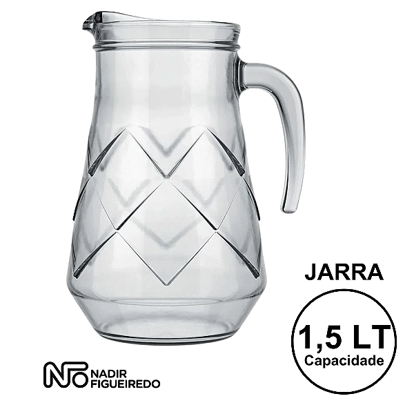 Jarra de vidro Nadir Maracatu 1,5 litro