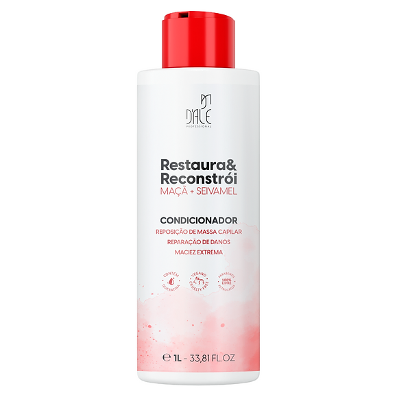 D'ale Restaura & Reconstrói - Condicionador Maçã + Seivamel 1 Litro