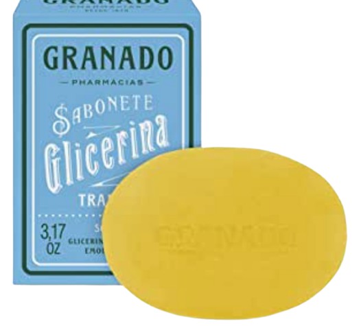 Sabonete Vegetal de Glicerina Tradicional, Granado, Amarelo, 90G