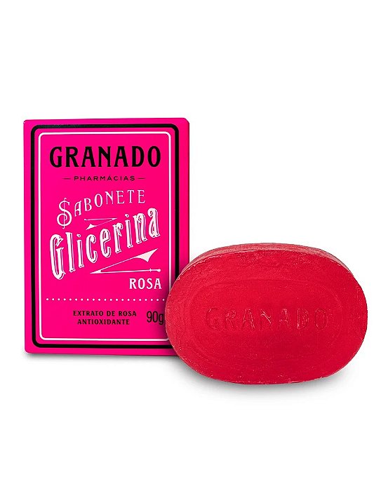 Sabonete Vegetal de Glicerina Extrato de Rosa Granado 90G