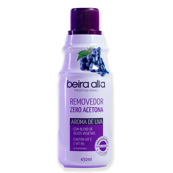 Beira Alta Removedor de Esmalte Zero Acetona Uva 450mL