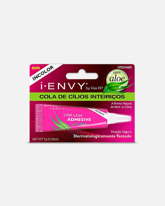 Kiss New York Cola para Cílios Postiços i-Envy Aloe Vera 16h Incolor