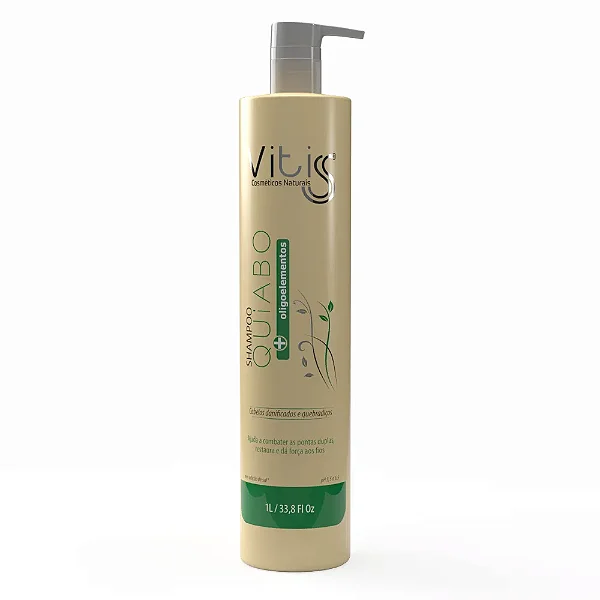 Vitiss Shampoo Quiabo + Oligoelementos 1L