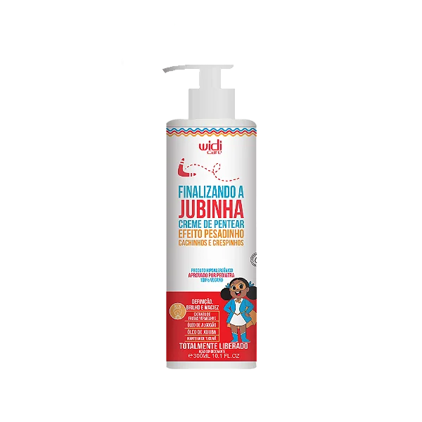 Widi Care Finalizando a Jubinha Creme de Pentear Efeito Pesadinho Cachinhos e Crespinhos 300mL