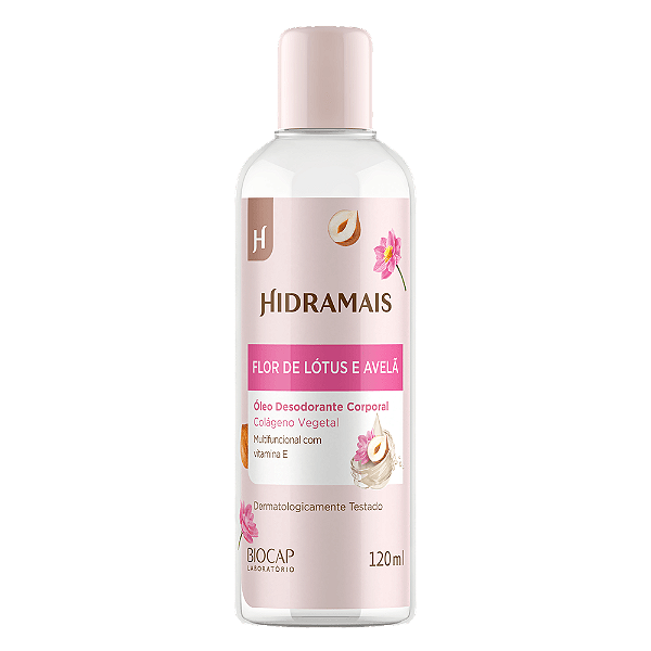 Hidramais Óleo Desodorante Corporal Flor de Lotus e Avelã 120mL