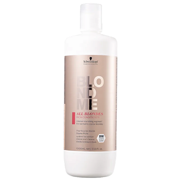 Schwarzkopf Blondme All Blondes Condicionador Rich 1000mL