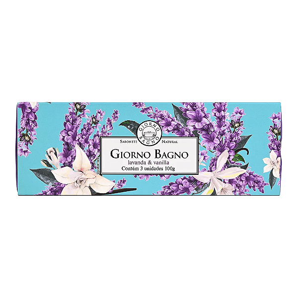 Giorno Bagno Kit Trio Sabonetes Lavanda e Vanilla 3x100g