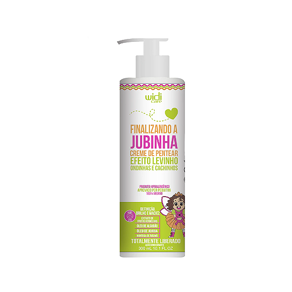Widi Care Finalizando a Jubinha Creme de Pentear Efeito Levinho 300mL