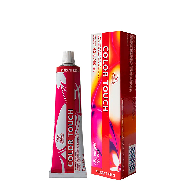 Wella Color Touch 7/43 Vibrant Reds Louro Médio Vermelho Dourado Tonalizante 60g