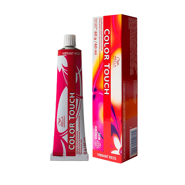Wella Color Touch 5/4 Vibrant Reds Tonalizante Castanho Claro Avermelhado 60g