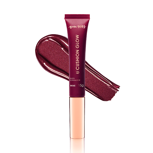 Bruna Tavares BT Cushion Glow Wine Blush Iluminador 15g
