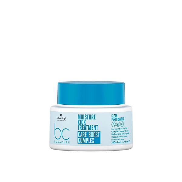 Schwarzkopf BC Clean Máscara Moisture Kick Glycerol Care-Boost Complex 200mL
