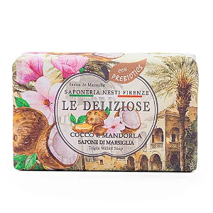 Sabonete em Barra Nesti Dante Le Deliziose Coco e Amêndoas 150g