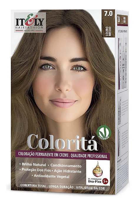 Itely Coloração Profissional Coloritá 7.0 Louro Médio