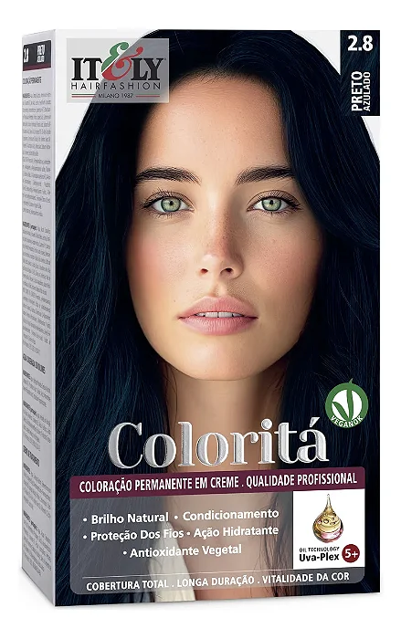 Itely Coloração Profissional Coloritá 2.8 Preto Azulado