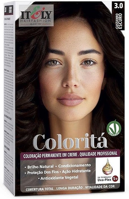 Itely Coloração Profissional Coloritá 3.0 Castanho Escuro