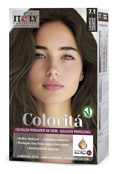 Itely Coloração Coloritá 7.1 Louro Médio Acinzentado