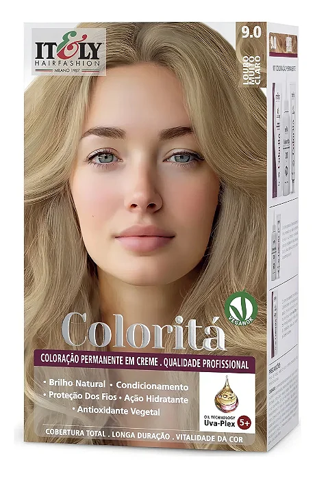 Itely Coloração Profissional Coloritá 9.0 Louro Muito Claro
