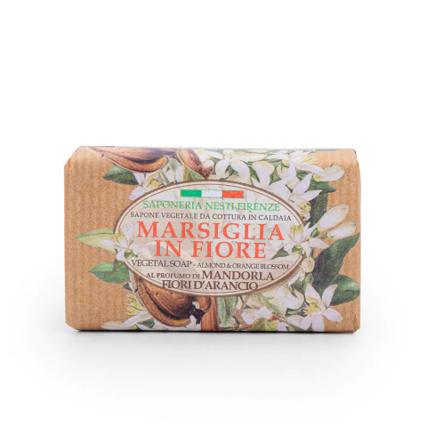 Sabonete em Barra Nesti Dante Marsiglia In Fiore Amêndoa e Flor De Laranjeira 125gr