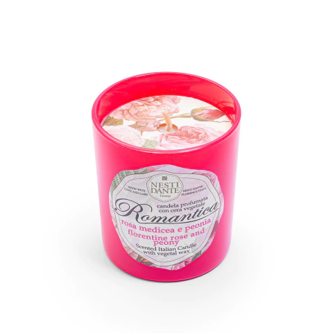 Nesti Dante Vela Perfumada Romantica Rosas Florentinas com Essência de Peônia 160gr