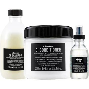 Kit Davines OlShampoo 280ml + Condicionador 250ml + Oleo 50ml