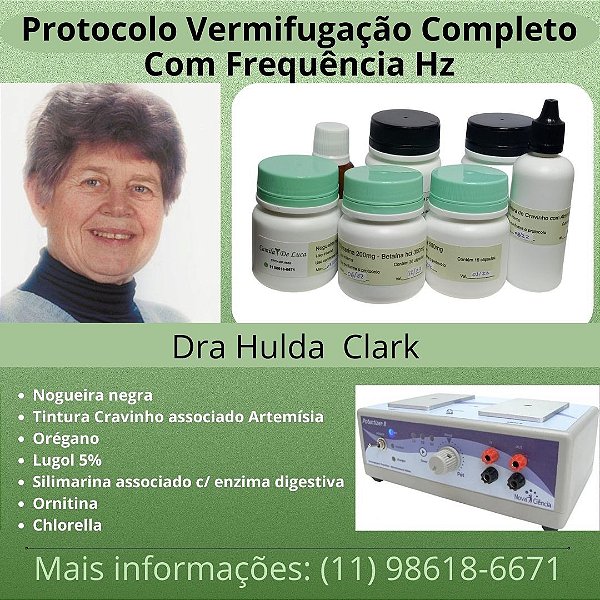 Desparasitação Hulda Clark (protocolo completo) com FREQUÊNCIAS HERTZ