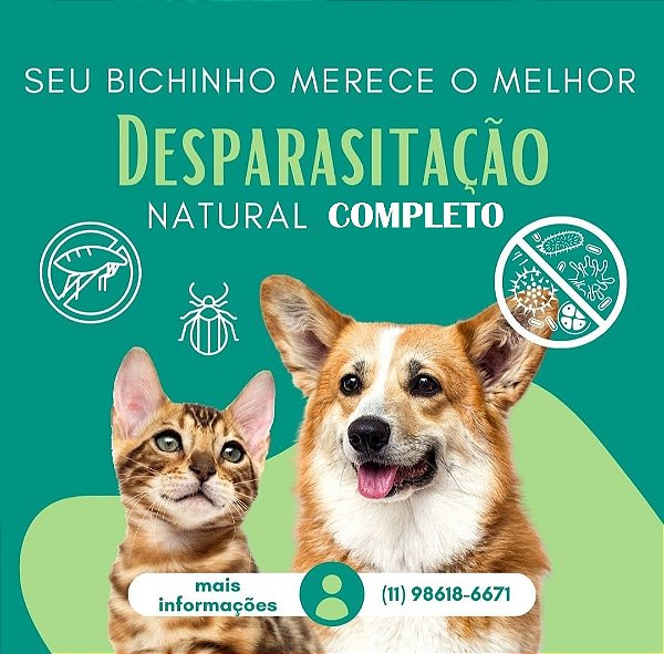 Desparasitação Natural para Animal COMPLETO