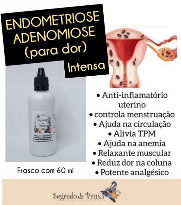 Tintura Endometriose PARA DOR INTENSA