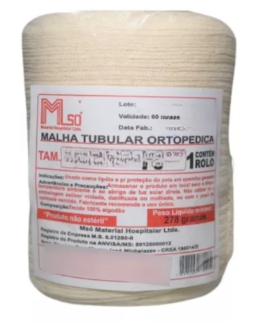 Malha Tubular Ortopédica de Algodão