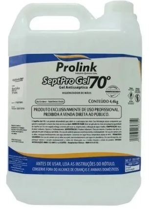 Álcool GEL 70% - 5 LT - Prolink