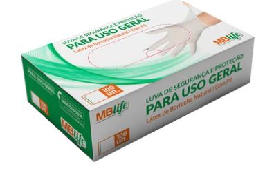 Luva de Látex Com Pó para Procedimento Não Cirúrgico