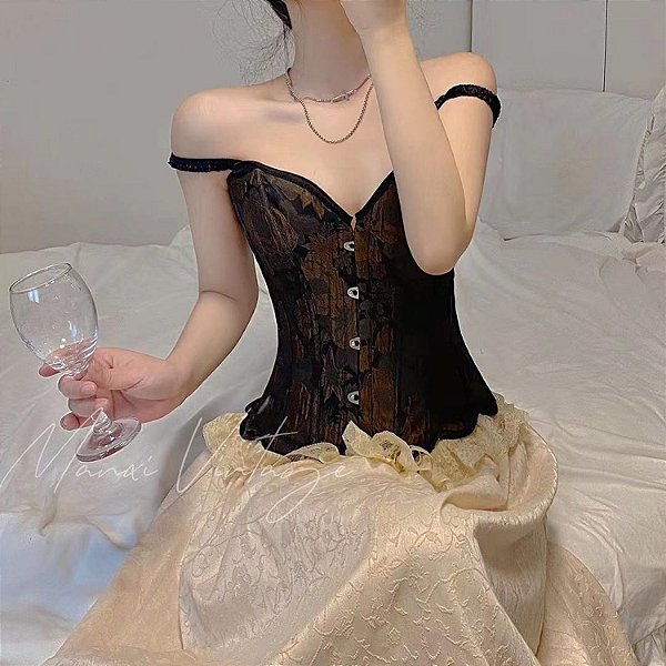 Blusa Corselet Marai Vintage - Cobre