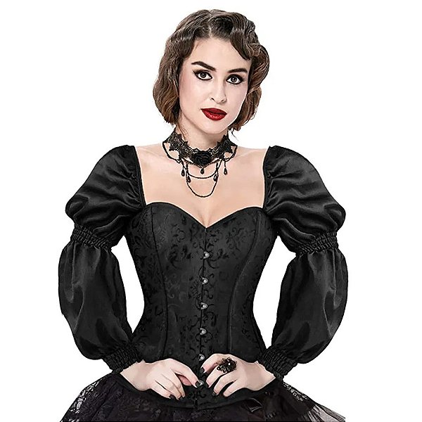 Blusa Corselet Mary - Preto