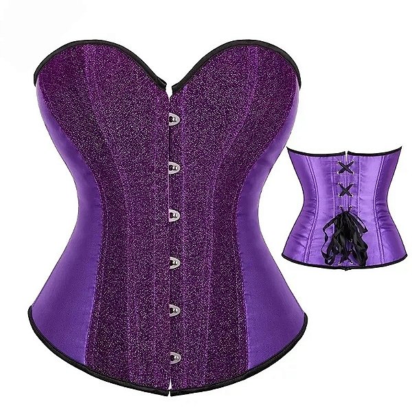 Corselet Blusa - Roxo brilho
