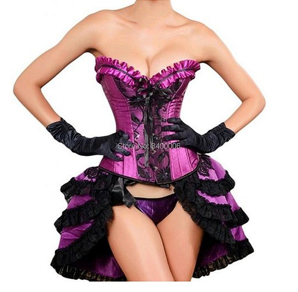 Fantasia Dueto Corselet com Saia - Lilás