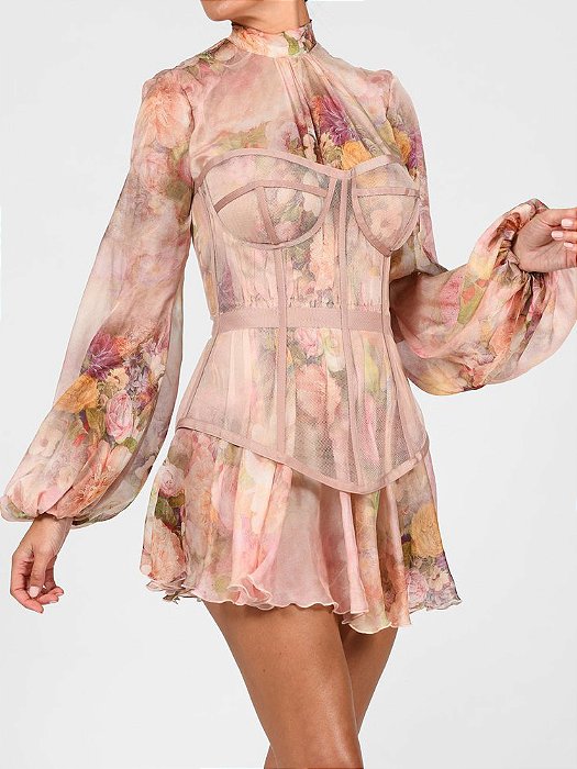 Dueto Vestido + corset - Nude