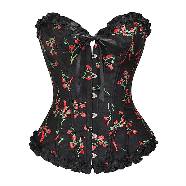 Corselet Noir Cereja