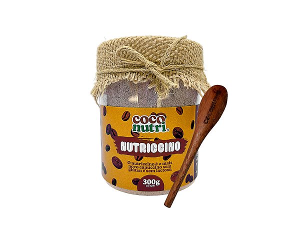 Nutriccino Tradicional 300g com colherzinha de madeira