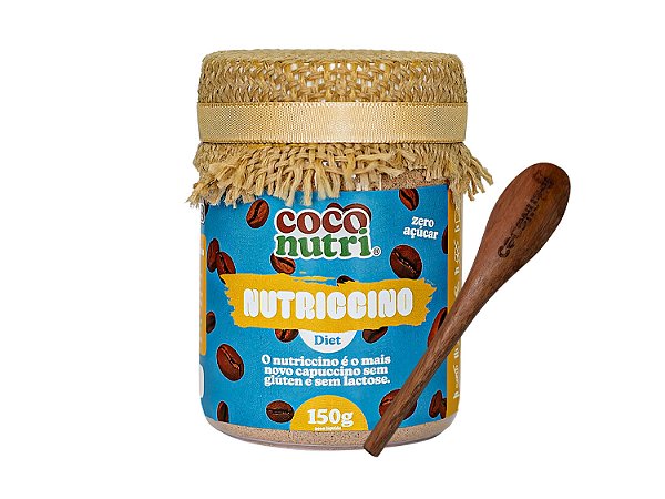 Nutriccino Diet 150g com colherzinha de madeira
