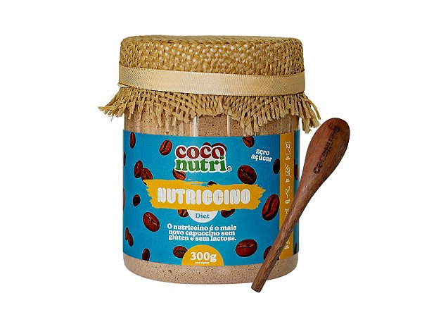 Nutriccino Diet 300g com colherzinha de madeira