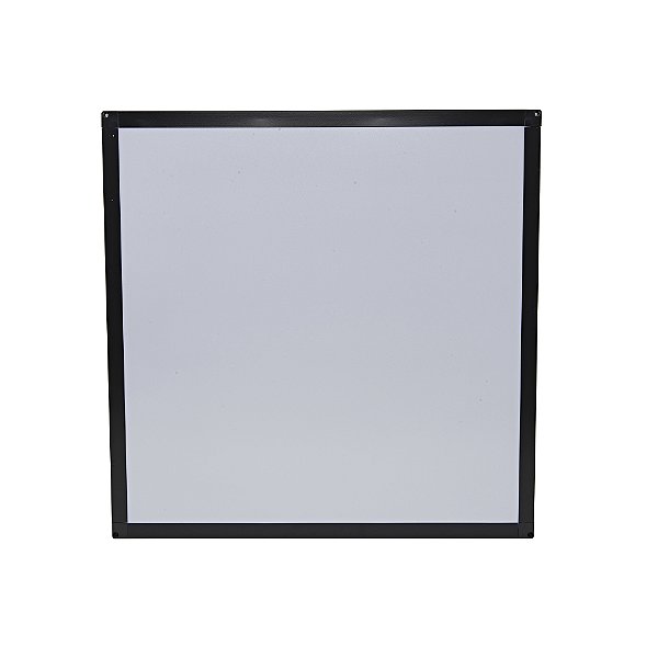 Luminária Painel Led Plafon sobrepor 60x60 4000k Borda preta Branco neutro