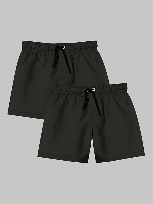 Kit 2 Shorts Masculino Liso Try Basics - Preto