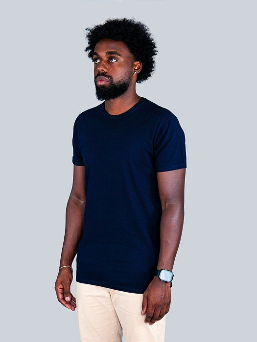 Camiseta Pima Trybasics - Azul Marinho