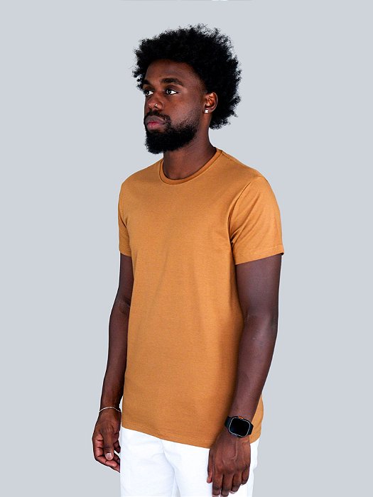 Camiseta Pima Trybasics - Ocre