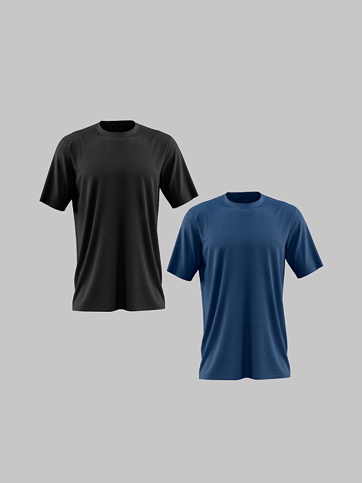 Kit 2 Camisetas Dry Fit Masculina Trybasics Básica - Personalize do seu jeito!