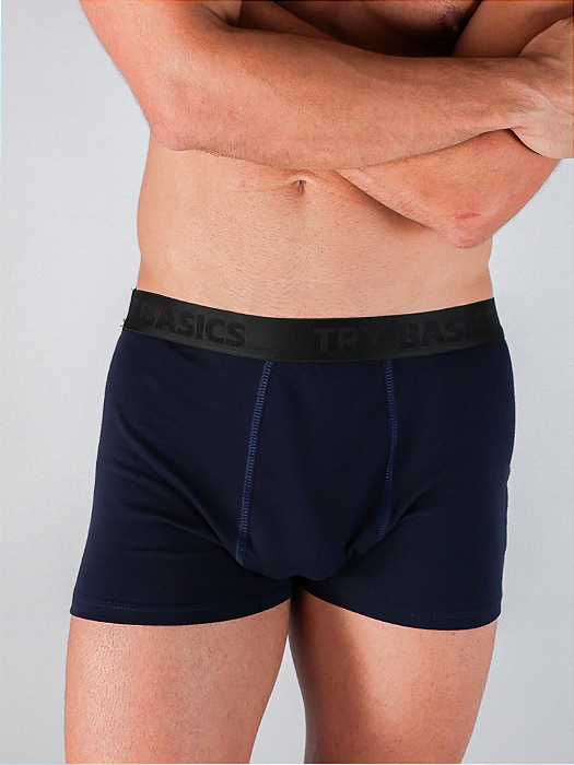 Cueca Boxer Premium Trybasics - Azul Marinho