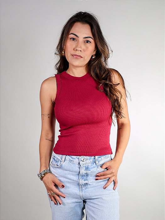 Regata Básica Feminina Canelada Trybasics I Marsala