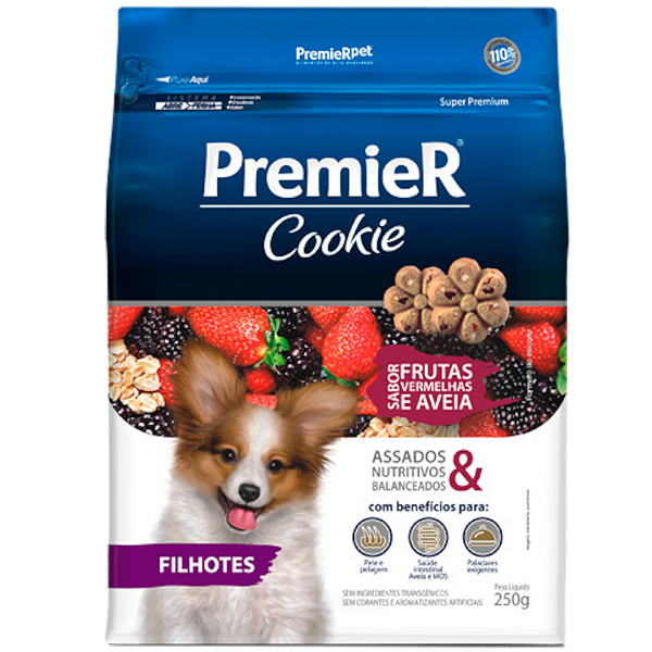 Premier Cookie Cão Filhote Frutas Vermelhas e Aveia